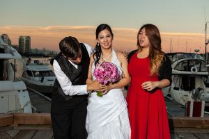 Lina & Dylan wedding photograph - Granville Island