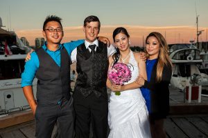 Lina & Dylan wedding photograph - Granville Island